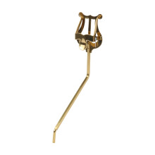 Saxophone Lyre Gold Plated Sheet Music Holder for Alto and Tenor with Secure Page Holding
