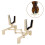 Lightweight Foldable Violin Stand with Protective Sponge Padding and Compact Storage (Beige) 3