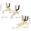 Lightweight Foldable Violin Stand with Protective Sponge Padding and Compact Storage (Beige) 4