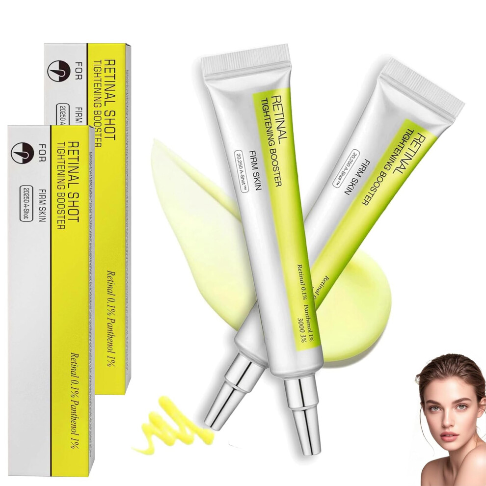 Cream 2Pcs Retinol Serum For Face With Hyaluronic Acid And Peptides, Antiaging For Wrinkles And Pores, 15Ml