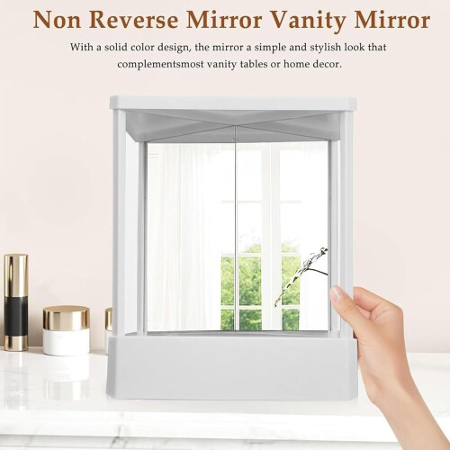 True Mirror NonReversing Vanity Makeup Mirror with True Reflection View for Precise Grooming 1