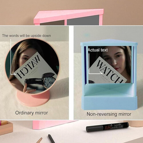 True Mirror NonReversing Vanity Makeup Mirror with True Reflection View for Precise Grooming 2