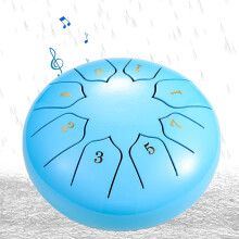 6 Inch Blue Steel Tongue Drum RainActivated Melodic Sound Handcrafted Durable Steel for Meditation