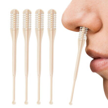 2in1 Nose and Ear Hair Trimmer Manual Stainless Steel 360 Blade for Men and Women 4pcs