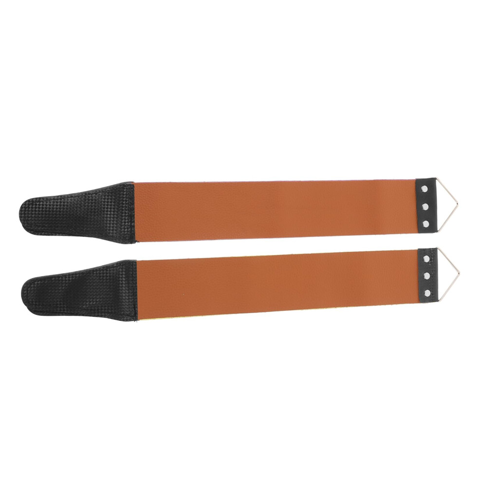 2pcs DualSided Leather Straight Razor Strop with Stainless Steel Buckle for Knives and Razors