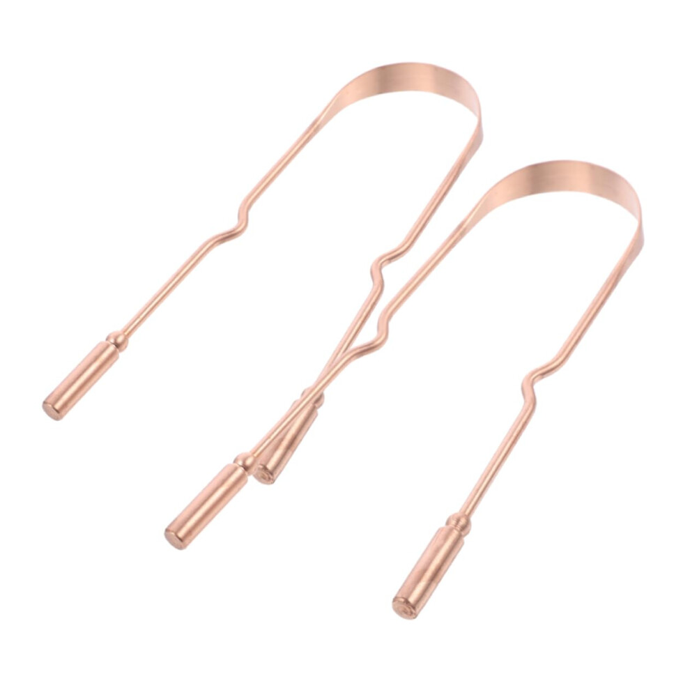 Tongue Scraper Set for Fresh Breath with Ergonomic Grip, Dual Pack for Daily and Travel Use