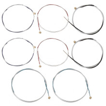 Steel Core Violin Strings Set with Nickel Plated Ball Ends, 2 Full Sets for 4/4–1/4 Violins
