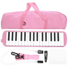 32 Key Melodica for Beginners, Piano Style Keyboard Instrument with Mouthpiece and Carrying Bag