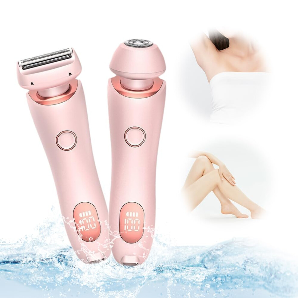 Women's Electric Razor with 360 FullBody Shaving, Waterproof Wet and Dry Shaver for Bikini Area