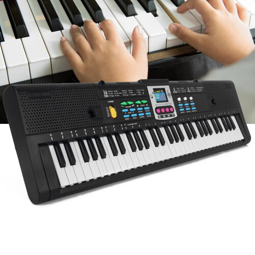 61 Key Electronic Keyboard Piano with Microphone for Beginners and Students, Multiple Tone Options 2