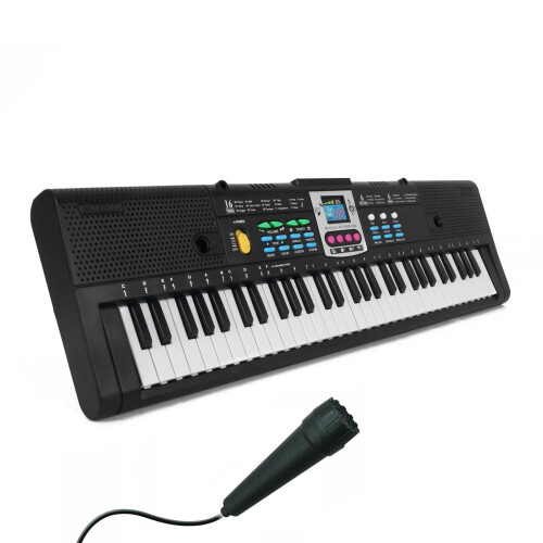 61 Key Electronic Keyboard Piano with Microphone for Beginners and Students, Multiple Tone Options 1