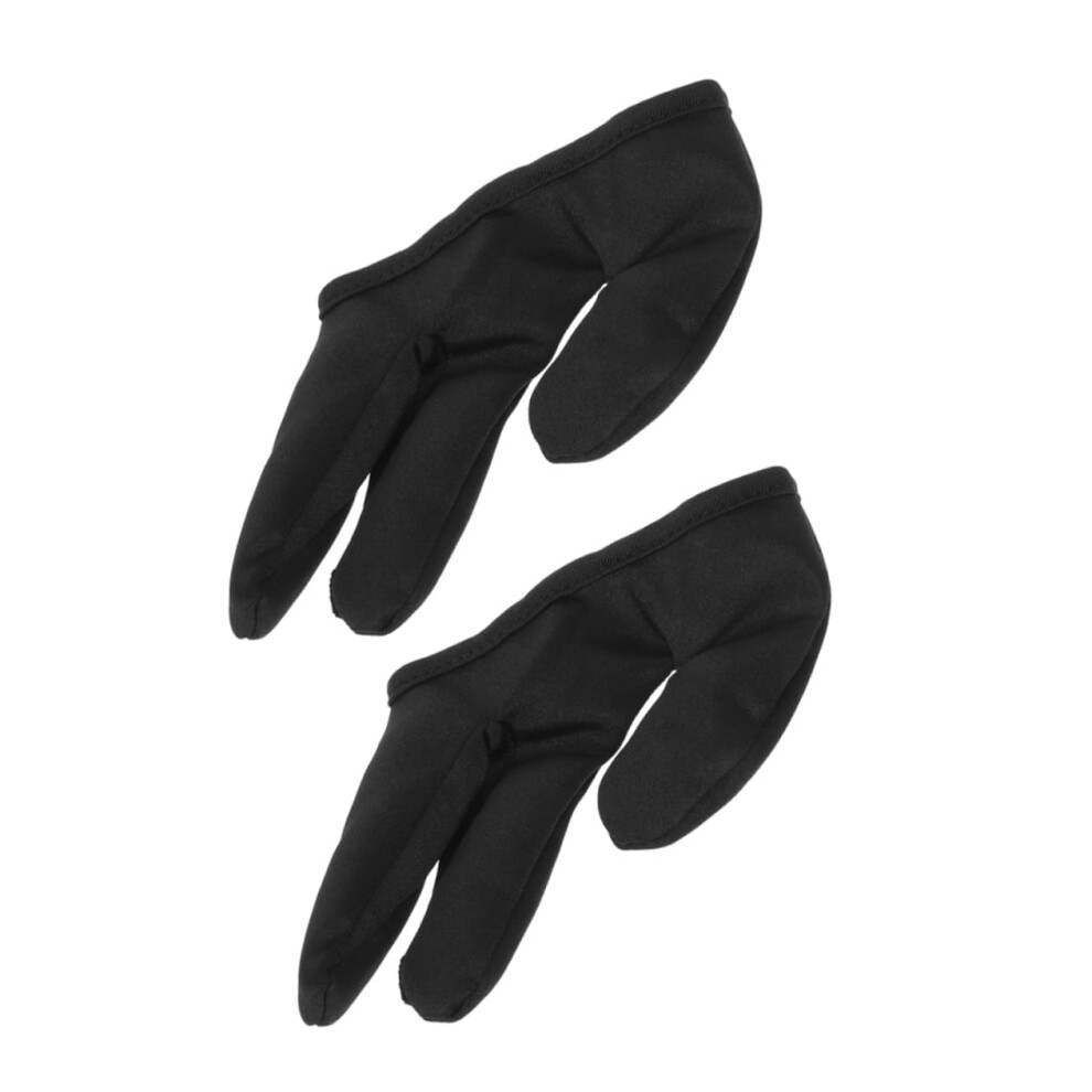 3pcs Heat Resistant Gloves for Curling Iron and Hair Straightening AntiScald Three Finger Design