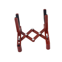 Foldable Violin Stand Lightweight Floor Holder Secure Instrument Hold Dark Red for Musicians