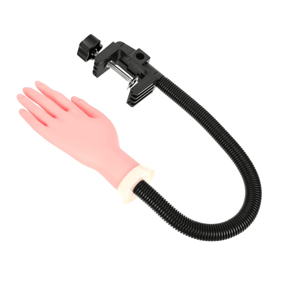Flexible Nail Practice Hand for Beginners, Reusable Fake Hand Model for Nail Art Training