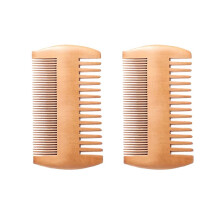 4 Pcs Wooden Beard Comb for Men Double Sided Mustache Comb Pocket Size Facial Hair Styling