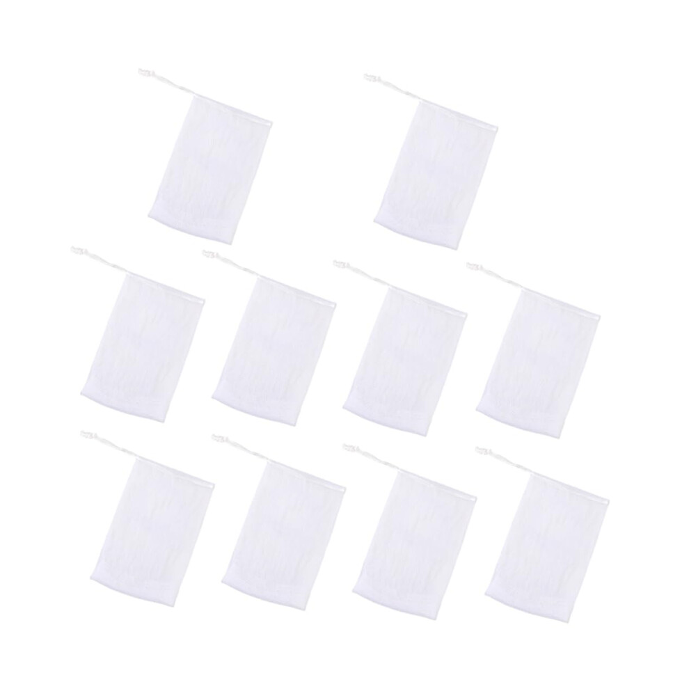 10Pack Double Layer Foaming Bath Net for Rich Bubble Creation and Facial Cleansing
