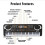 61 Key Electronic Keyboard Piano with Builtin Microphone, Multiple Sound Modes for Beginners, EU Version 4