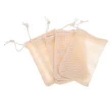 5Pcs Natural Sisal Exfoliating Soap Pouch with Drawstring for Body and Facial Cleansing