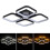 Living And Home 4-Light Square Adjustable LED Ceiling Light with Remote Control 1