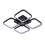 Living And Home 4-Light Square Adjustable LED Ceiling Light with Remote Control 2