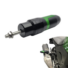 Universal Motorcycle Frame Sliders Crash Pads CNC Aluminum Anti Falling Protection Green