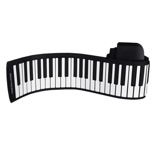 88 Keys Roll Up Piano with LED Display, Recording Function, Flexible Silicone, Travel Friendly 1