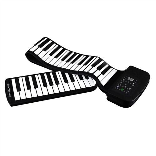 88 Keys Roll Up Piano with LED Display, Recording Function, Flexible Silicone, Travel Friendly 2