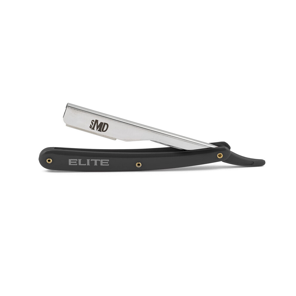 Barber Straight Razor with Enhanced Blade Exposure Black Precision Detailing Elite Design