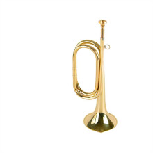 Small C Trumpet for Beginners with Smooth Valve Action and Powerful Sound Projection, Gold Finish