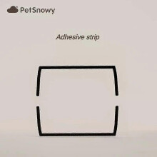(As show, One size) PetSnowy Automatic Litter Box Special Parts Rubber Mat Adhesive Strip Ball Bunker Filter Screen Photocatalyst Box Accessories