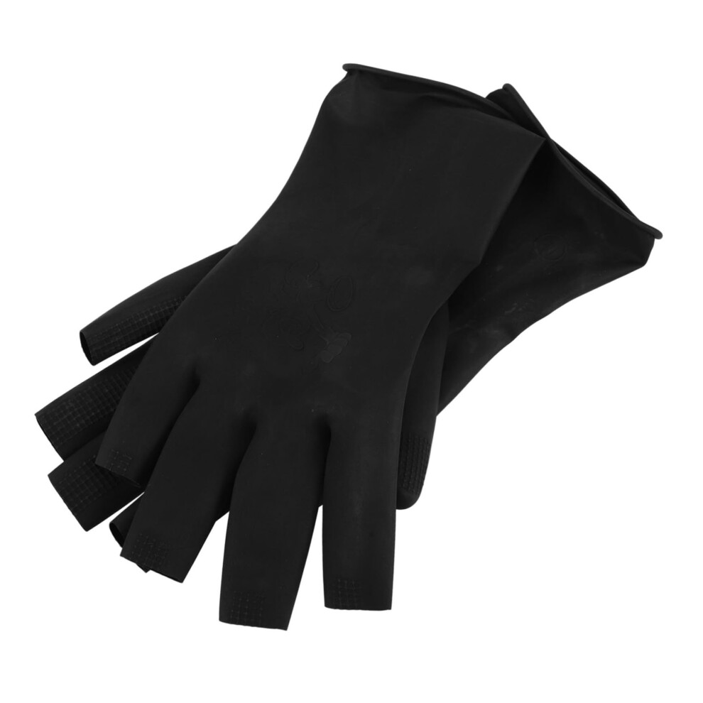 Hair Dye Gloves Waterproof OilResistant Fingerless Salon Gloves for Styling and Hair Washing