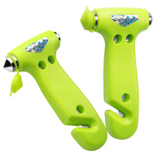 Car Safety Hammer 2 Pack with Seatbelt Cutter and Emergency Window Breaker for Roadside Escape