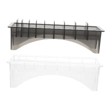 2pcs Barber Tool Organizer Hair Clipper Storage Box with Comb Holder for Professional Station