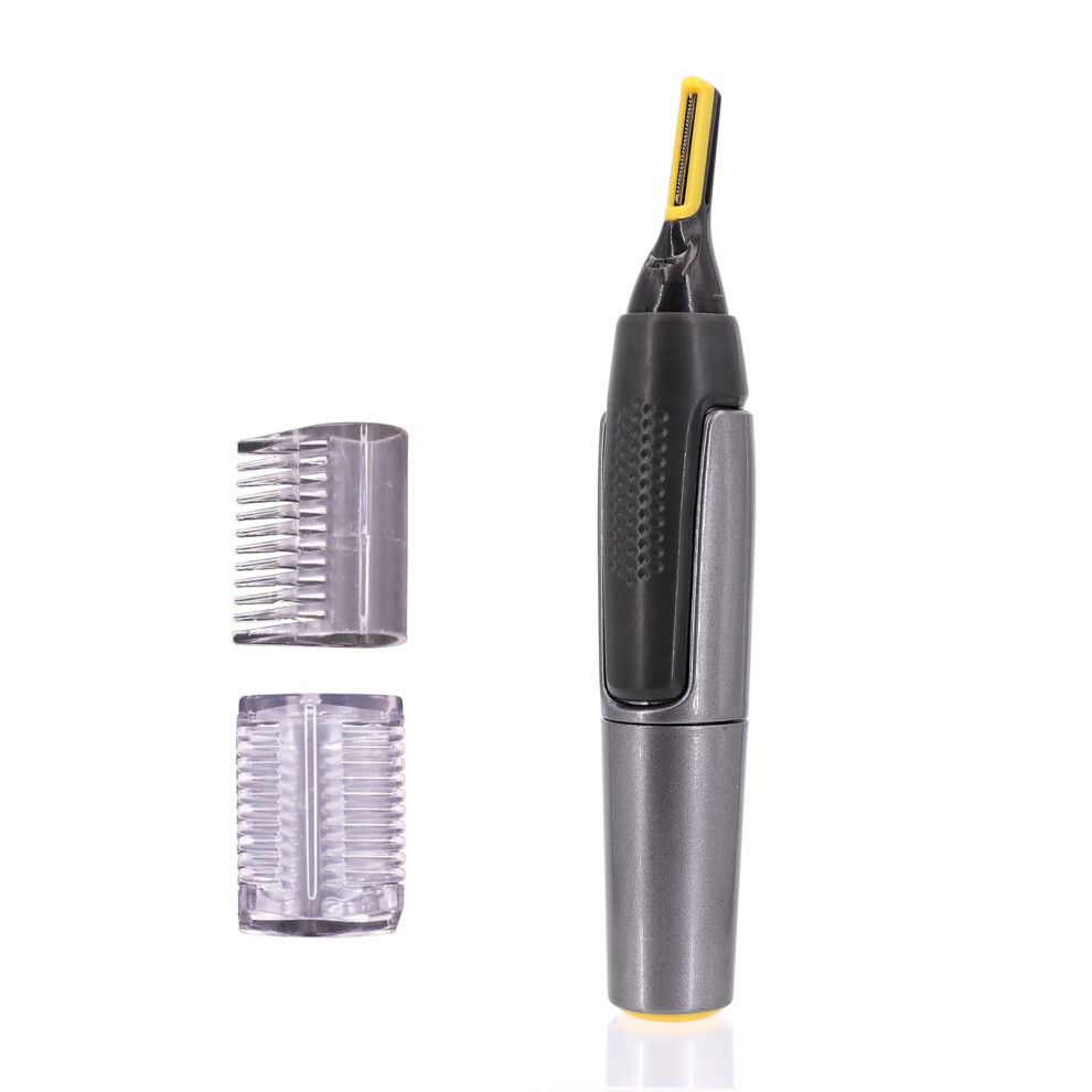 Black Nose Hair Trimmer For Men Rechargeable Waterproof Ear And Eyebrow Trimmer Painless Precision