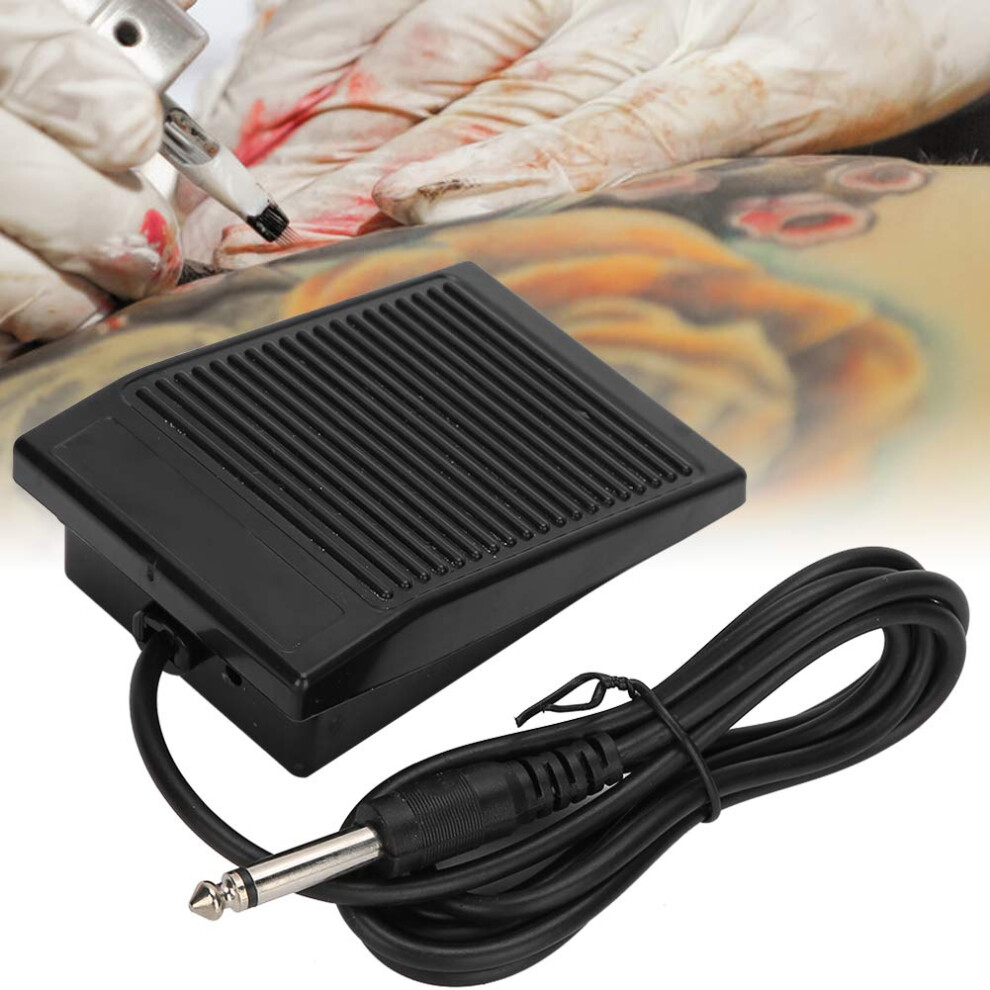 Tattoo Foot Pedal with 6.35mm Plug, Ergonomic AntiSlip Design, Sensitive Touch Control