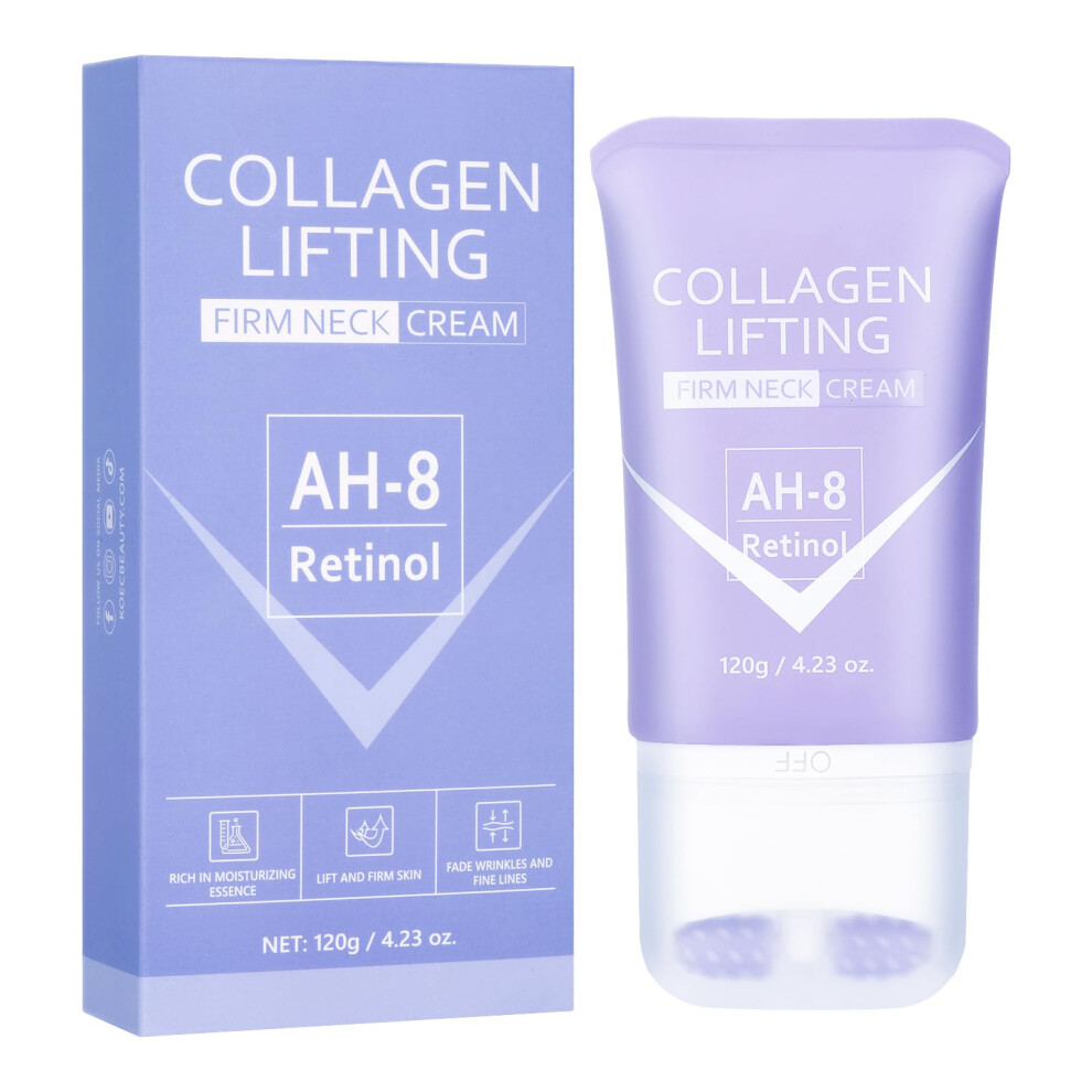 Cream Neck Firming With Collagen And Peptides For Face And Body, Anti Wrinkle, Lifting And Hydrating