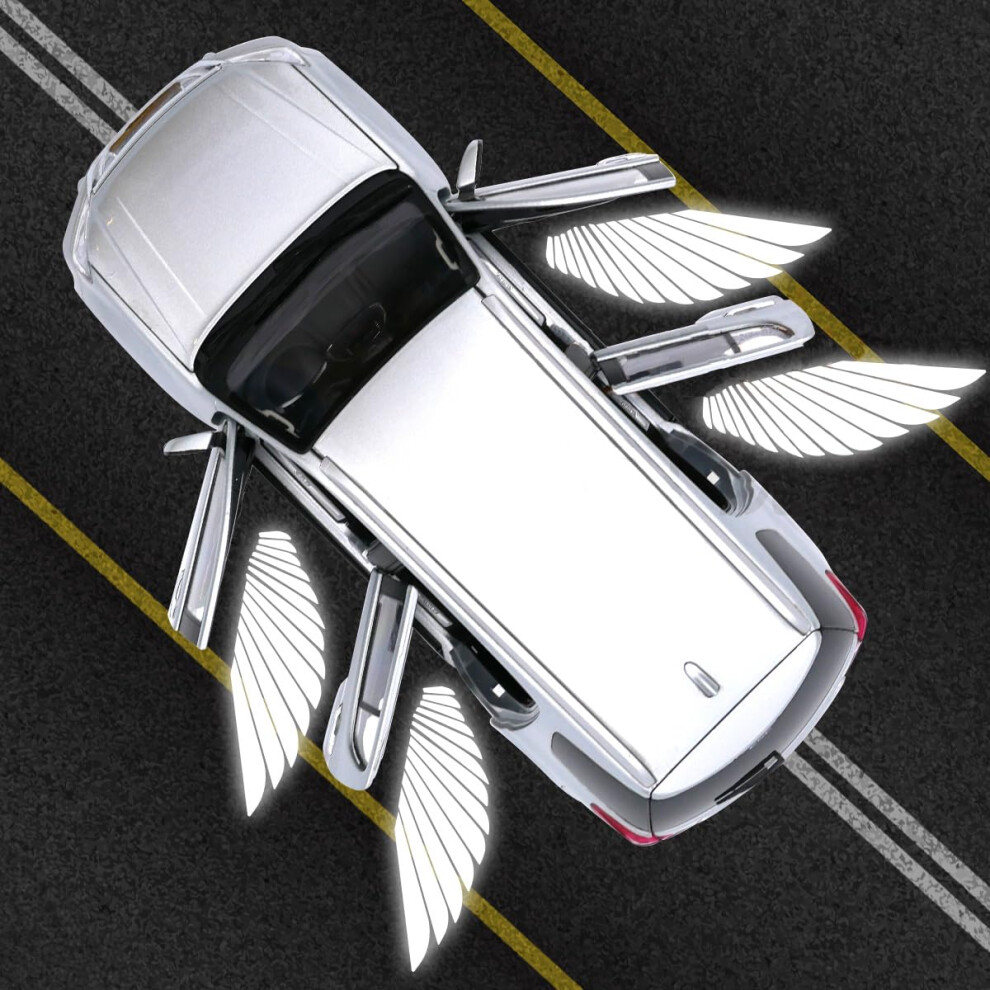2Pcs Led Angel Wings Car Door Projector Welcome With Wireless Easy Installation Light 9070919875519