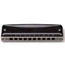 10 Hole Diatonic Blues Harmonica Key of Gb with Durable Aluminum Comb and Bright Sound