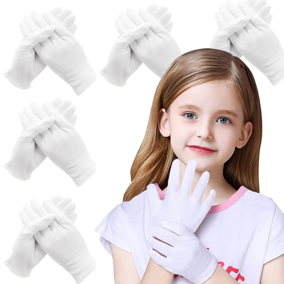 White 24 Pairs Cotton Gloves For Dry Hands Eczema Care Overnight Moisture Lock Skincare