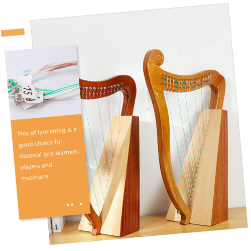 2 Sets Nylon Lyre Harp Strings Replacement Set Durable Build Easy Install Clear Tone for Musicians 2