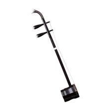 Black Rosewood Hexagonal Chinese Erhu Instrument with Case, Bright Tone and Stable Tuning