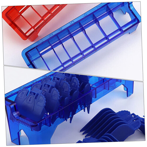 Barber Tool Organizer with Large Capacity for Combs Scissors Clipper Guard Holder Blue Random Style 2