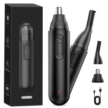 Nose Hair Trimmer for Men, 2 in 1 Ear and Nose Hair Grooming, USBC Rechargeable, IPX7 Waterproof