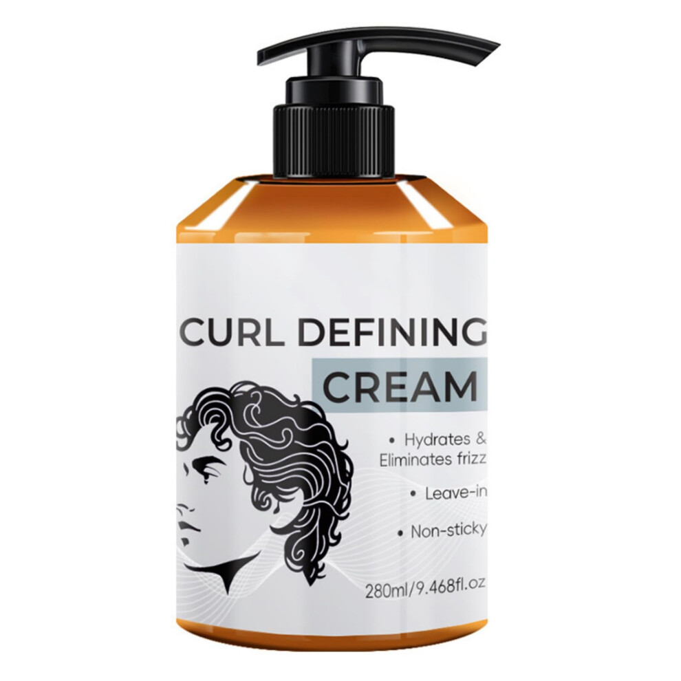 Cream Men's Curl For Frizz Control And Hydration, Curl Defining With Longlasting Hold, 280G