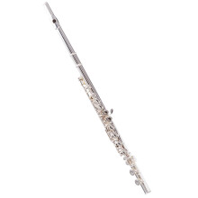 Silver Plated Flute for Beginners C Key 16 Hole Closed Hole with E Split Key Bright Clear Tone