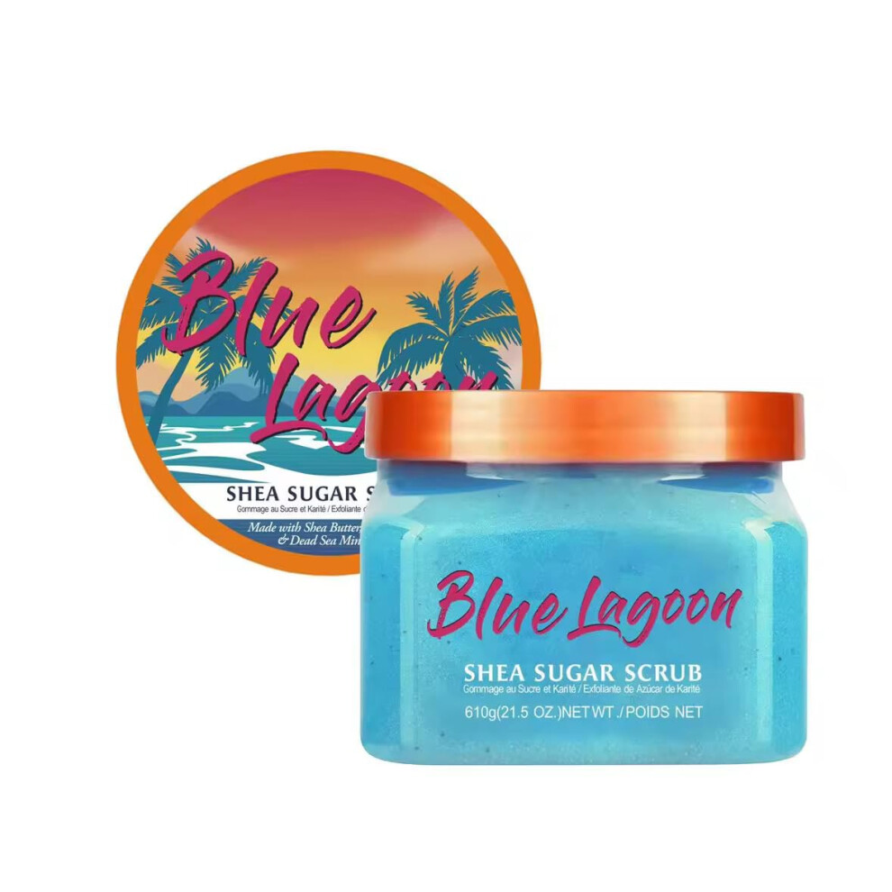 Shea Butter Body Scrub with Natural Sugar, Deep Exfoliation and Moisture Boost, 21.5 oz