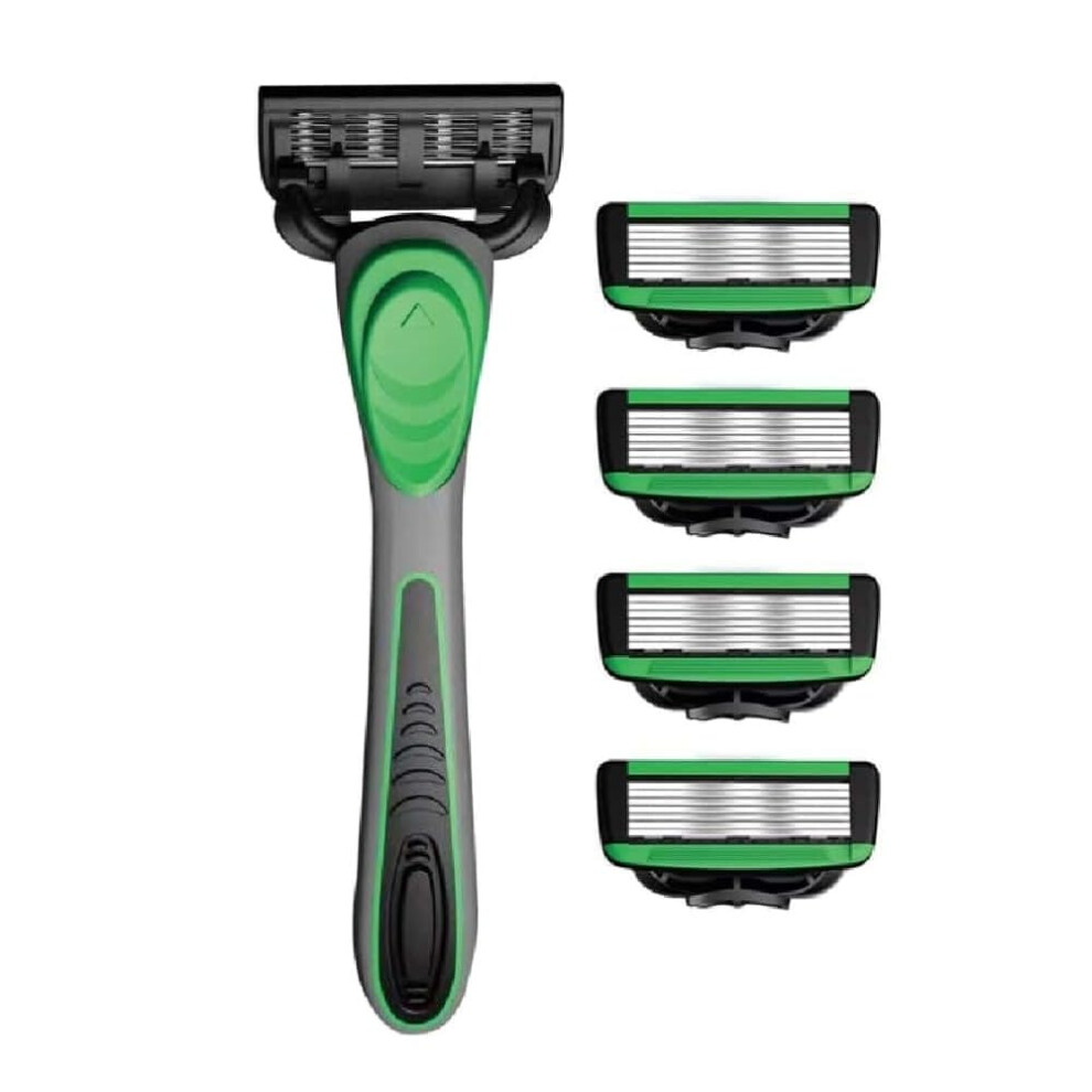 Razor for Men Precision 7Blade Shaving with Ergonomic Rubber Grip and Smooth Glide Technology