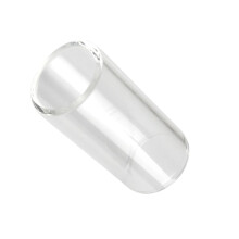 Clear Glass Guitar Slide for Smooth Tone and Acoustic Electric Guitar Bottleneck Style White Cylinder