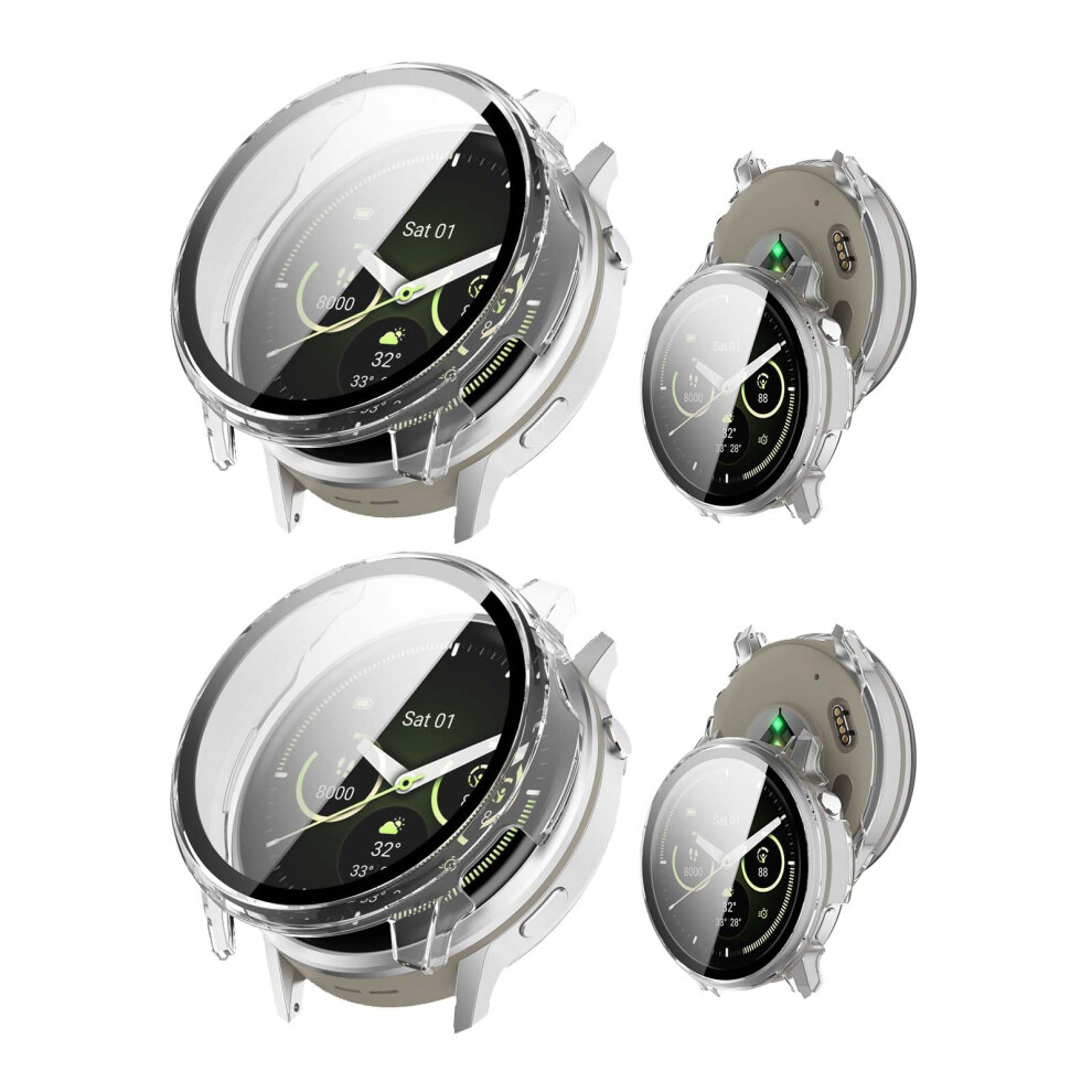 Case With 2 In 1 Scratchresistant Glass Screen Protector, Clear 2 Pack For Garmin Venu 4 45Mm 9070919876561