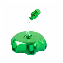 Motorcycle Gas Tank Cap Green Aluminum ScratchResistant DustProof Fit Replacement